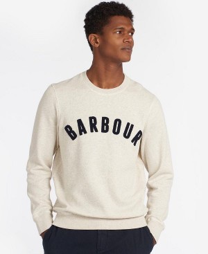 Barbour Prep Logo Sweatshirt Grey Marl | BABO88422