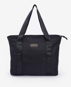 Barbour Qualify Tote Bag Classic Black | BABO89970