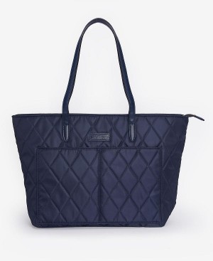 Barbour Quilted Tote Bag Classic Navy | BABO89973