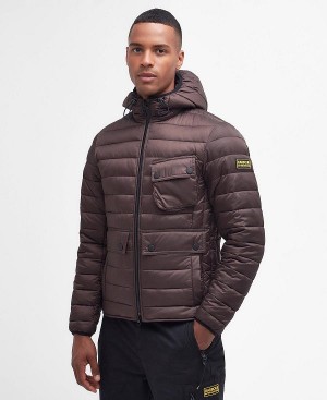 Barbour Racer Ouston Quilted Jacket Black | BABO87306