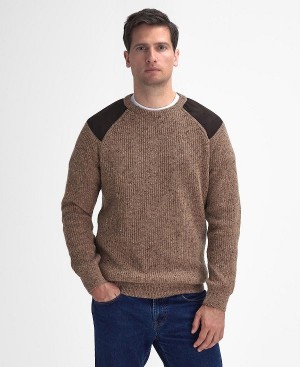 Barbour Raisthorpe Crew Neck Jumper Beige | BABO88662