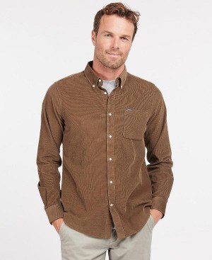 Barbour Ramsey Tailored Fit Shirt Brown | BABO87798