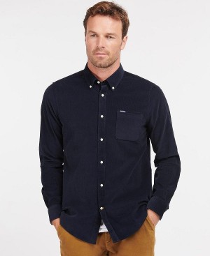 Barbour Ramsey Tailored Fit Shirt Navy | BABO87794