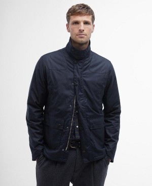 Barbour Reelin Wax Jacket Navy | BABO87241