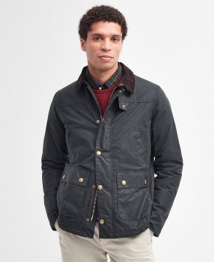 Barbour Reelin Wax Jacket Sage | BABO87239