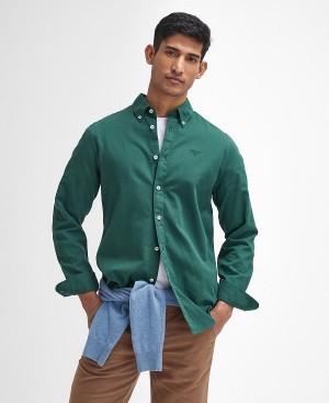 Barbour Romley Tailored Long-sleeved Shirt Green | BABO87933