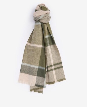 Barbour Rosefield Tartan Scarf Camel | BABO90081