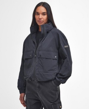 Barbour Rouse Showerproof Bomber Jacket Navy | BABO89399