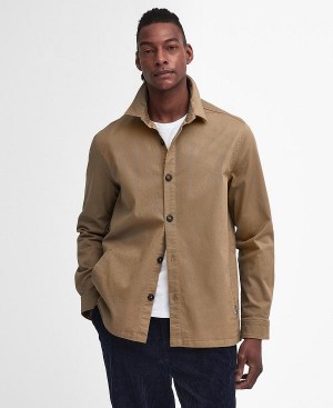 Barbour Ruxton Tailored Overshirt Beige | BABO87992