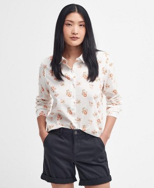 Barbour Safari Relaxed Long-sleeved Shirt Flower | BABO89485