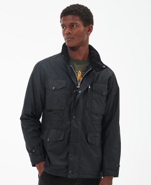 Barbour Sapper Wax Jacket Classic Black | BABO87163