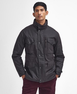 Barbour Sapper Waxed Jacket Classic Black/Classic | BABO87233