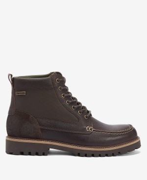 Barbour Sheene Moc Toe Derby Boots Classic Brown | BABO88864