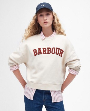 Barbour Silverdale Sweatshirt Calico | BABO89691