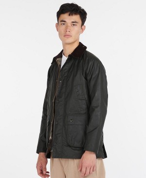 Barbour Sl Bedale Waxed Cotton Jacket Black | BABO87168