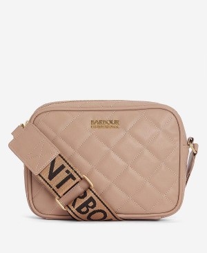 Barbour Sloane Quilted Crossbody Bag Camel | BABO89966