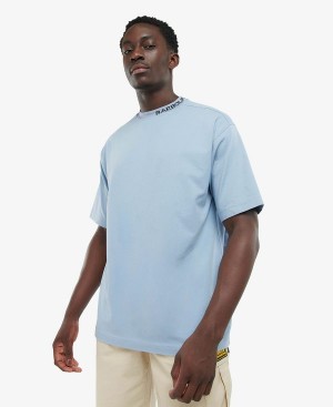 Barbour Smith Oversized T-shirt Blue | BABO88260