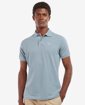 Barbour Sports Polo Shirt Mist | BABO88157