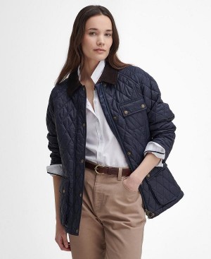 Barbour Starling Quilted Jacket Navy/Classic | BABO89339