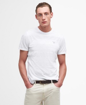 Barbour Stenton Striped T-shirt Classic White | BABO88364