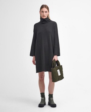 Barbour Stitch Knitted Dress Black | BABO89650