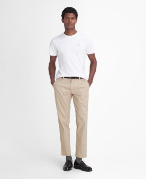 Barbour Sueded Sateen Slim Trousers Brown | BABO88818