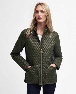 Barbour Swallow Quilted Jacket Olive | BABO89299