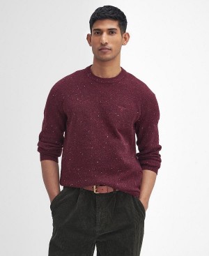 Barbour Tainsbury Crew Neck Jumper Red | BABO88642