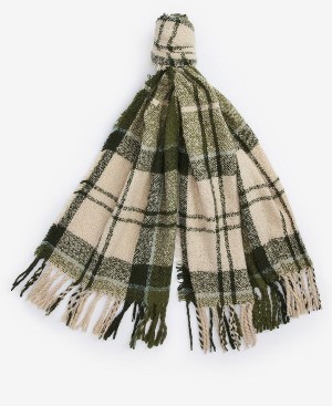 Barbour Tartan Boucle Scarf Ancient Loden | BABO90085