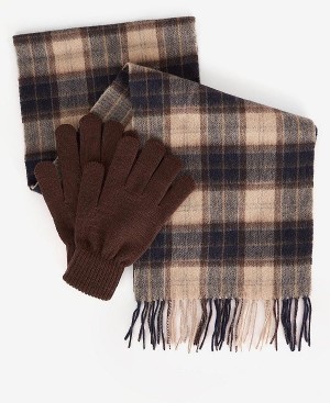 Barbour Tartan Scarf & Glove Gift Set Multi | BABO89113