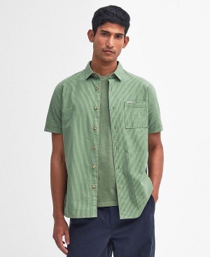 Barbour Thermond Regular Short-sleeved Shirt Green | BABO87781