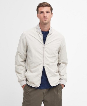 Barbour Tirrel Bomber Jacket White | BABO87480