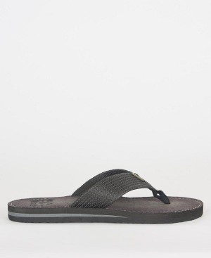 Barbour Toeman Beach Sandal Black | BABO88882