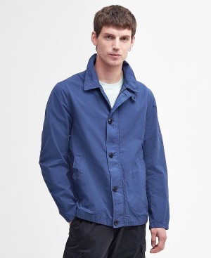 Barbour Torbay Deck Casual Jacket Washed Cobalt | BABO87475