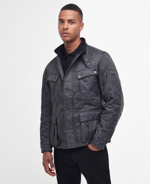 Barbour Tourer Ariel Polar Quilted Jacket Charcoal | BABO87294