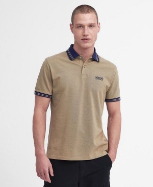 Barbour Tracker Short-sleeved Polo Shirt Forest River | BABO88173