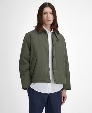 Barbour Transport Padded Casual Jacket Green | BABO87505