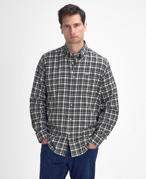 Barbour Turville Regular Long-sleeved Shirt Green | BABO87894