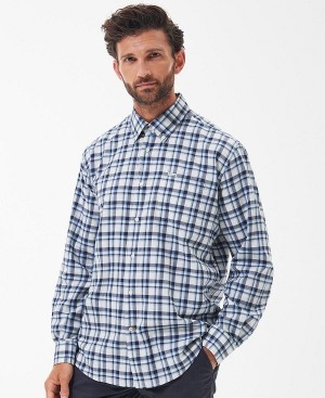 Barbour Turville Shirt Blue | BABO87919