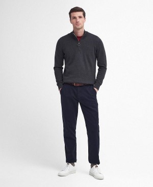 Barbour Washed Stretch Tailored Trousers Navy | BABO88816