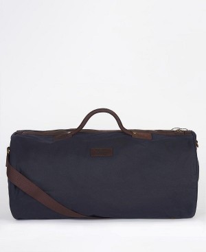 Barbour Wax Holdall Navy | BABO88936