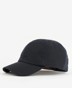 Barbour Wax Sports Cap Navy/Cordovan | BABO88967