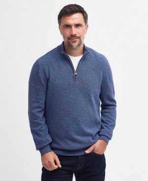 Barbour Whitfield Half-zip Jumper Classic Navy | BABO88610