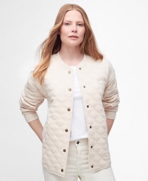 Barbour Woodlane Varsity Jacket Calico | BABO89789