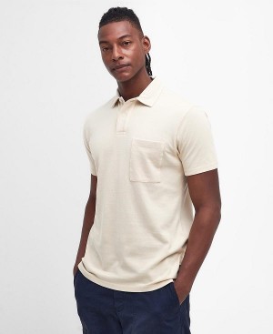 Barbour Worsley Pocket Polo Shirt Fog | BABO88125