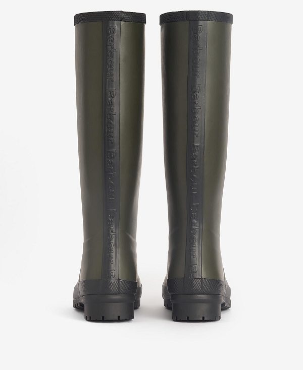 Barbour Abbey Wellington Boots Olive | BABO89915