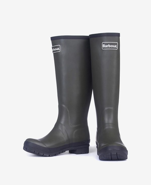 Barbour Abbey Wellington Boots Olive | BABO89915