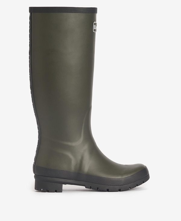 Barbour Abbey Wellington Boots Olive | BABO89915