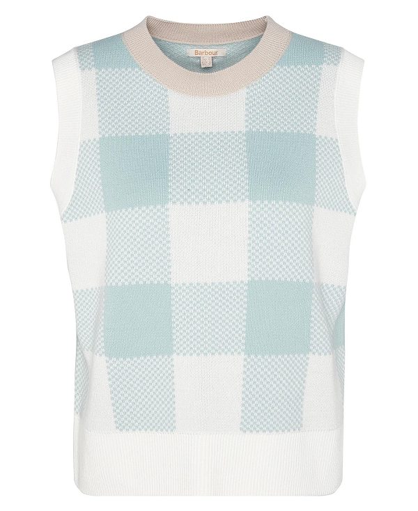 Barbour Abigail Sweater Vest Blue Haze | BABO89660