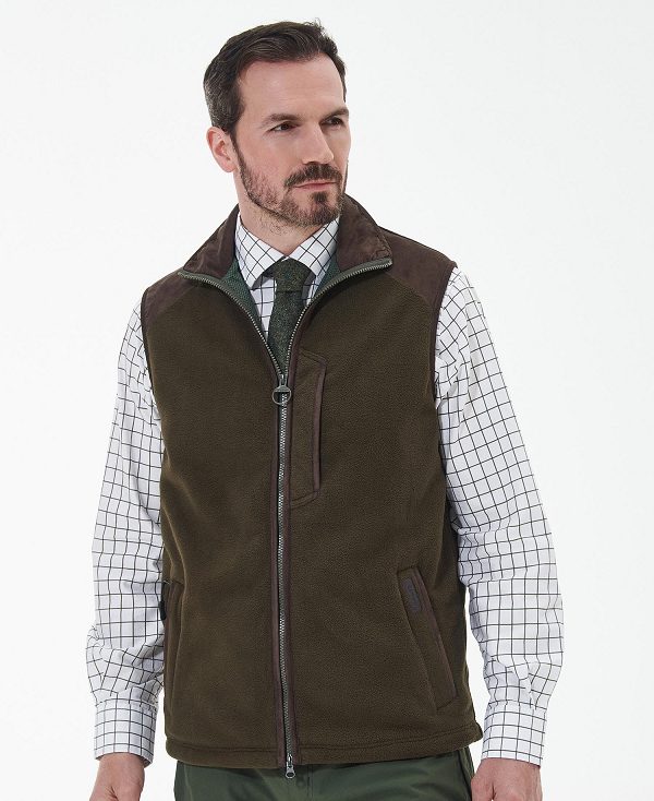 Barbour Active Fleece Gilet Green | BABO88709